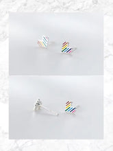 Cargar imagen en el visor de la galería, recién llegados lindo Arco Iris corazones joyería para mujeres