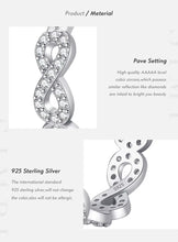 Load image into Gallery viewer, pendientes de aro de Plata de Ley 925 para mujer