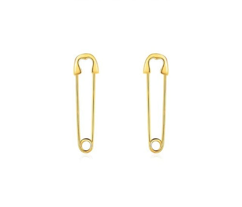 pendientes de broche de plata de ley 925 auténtica para mujer