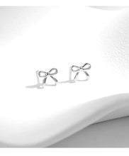 Load image into Gallery viewer, pendientes de plata de ley 925 con forma de lazo para mujer