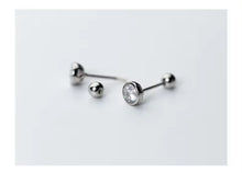 Load image into Gallery viewer, pendientes de plata de ley 925 con zirconia cúbica para mujeres