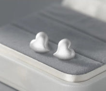 Load image into Gallery viewer, pendientes de plata de ley 925 con acabado esmerilado para mujer