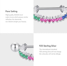 Load image into Gallery viewer, pendientes de aro de Plata de Ley 925 para mujer, joyería hipoalergénica con cuentas de tornillo