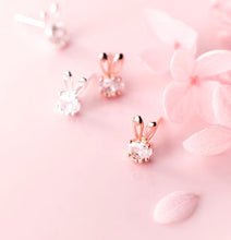 Cargar imagen en el visor de la galería, pendientes de tuerca de Animal para mujer, joyería fina brillante de circonita cúbica