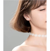 Load image into Gallery viewer, pendientes de plata de ley 100% 925 para mujer y niña