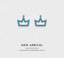 Load image into Gallery viewer, pendientes de plata de primera ley y turquesa para mujer