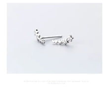 Load image into Gallery viewer, pendientes de plata de ley 925 con estrellas y Circonia cúbica para mujer, joyería llamativa
