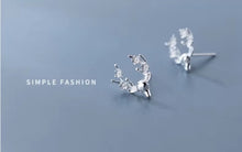 Cargar imagen en el visor de la galería, oro Color rosa flor joyería para mujer encanto árbol hoja clásico Real 925 Plata de Ley moda pendientes regalo