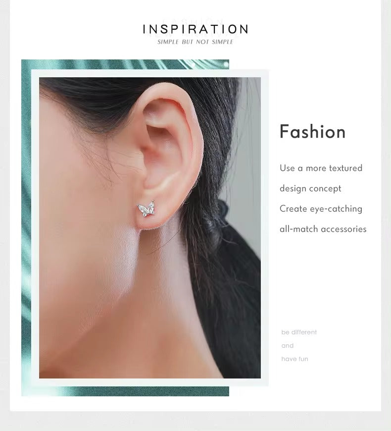 pendientes de plata de primera ley y circón para mujer