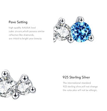 Cargar imagen en el visor de la galería, pendientes pequeños de Plata de Ley 925 para mujer