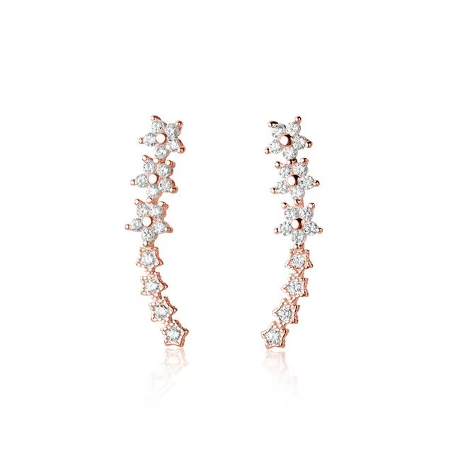 pendientes de plata de ley 100% 925 para mujer y niña