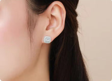Load image into Gallery viewer, pendientes de plata de ley 925 con zirconia cúbica para mujer