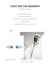 Cargar imagen en el visor de la galería, pendientes pequeños de Plata de Ley 925 para mujer