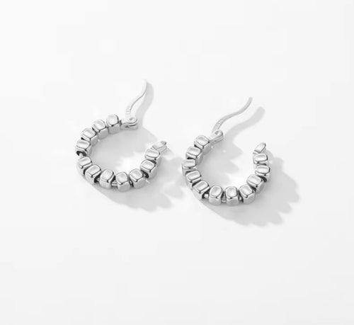 pendientes de aro de plata de ley 2023 auténtica para mujer