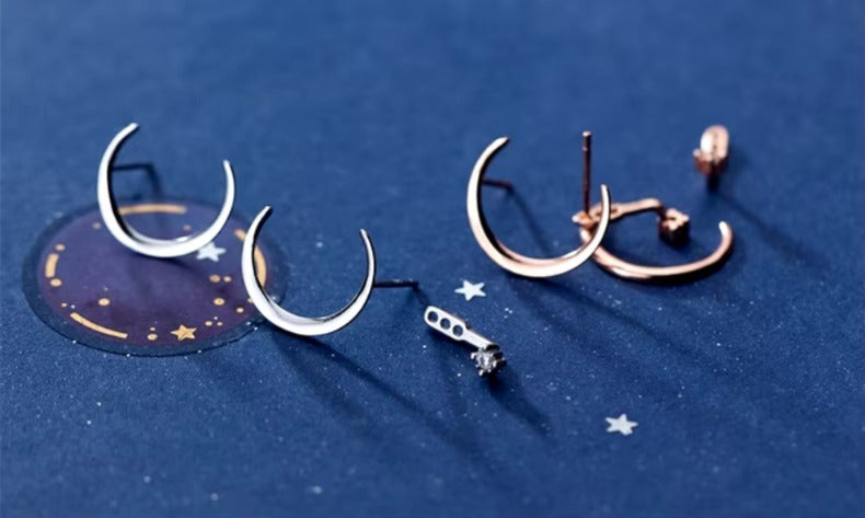 lujo Luna joyería de plata para mujeres