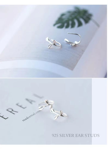 Pendientes redondos de aro de Plata de Ley 925