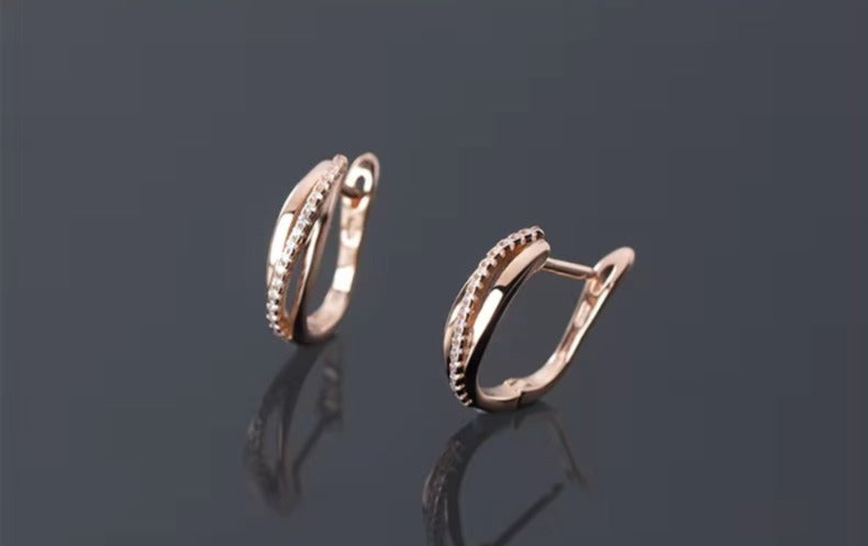 pendientes de plata de primera ley y circón para mujer