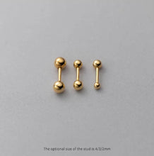 Load image into Gallery viewer, pendientes de plata de ley 925 con forma de tornillo para mujer