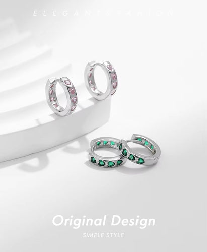 pendientes de aro de Plata de Ley 925 para mujer