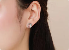Load image into Gallery viewer, pendientes de plata de ley 925 auténtica para mujer y niña, joyería fina antialérgica