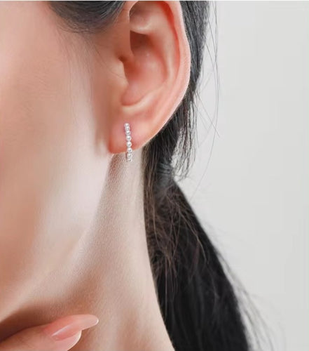 pendientes de aro de plata de ley 100% para mujer, aretes de Color dorado con perlas y conchas