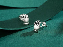 Load image into Gallery viewer, pendientes de plata de ley 2021 auténtica para mujer y niña, joyería fina con cierre de tuerca