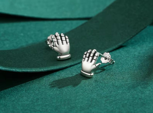 pendientes de plata de ley 2021 auténtica para mujer y niña, joyería fina con cierre de tuerca