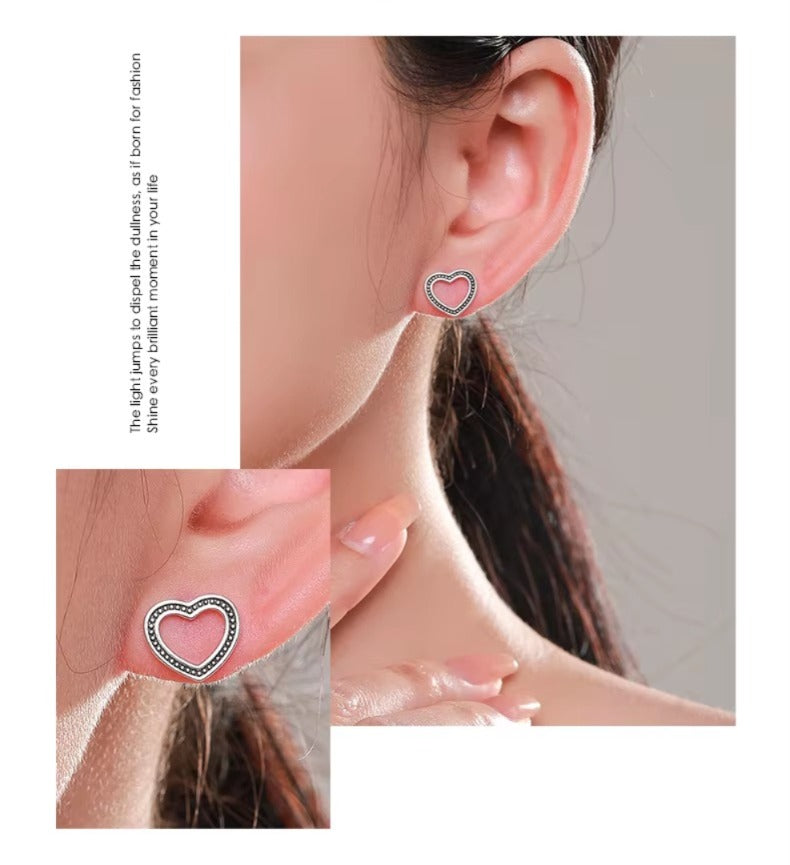 pendientes de plata de ley 925 auténtica para mujer