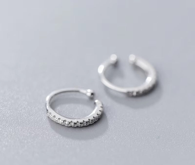 pendientes de Clip minimalistas para mujer y niña