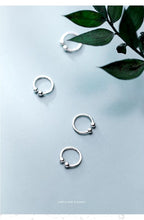 Load image into Gallery viewer, pendientes de Clip de Plata de Ley 925 para mujer, aretes de cuentas simples y lindas