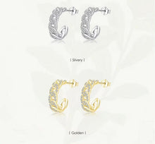 Load image into Gallery viewer, pendientes de plata de ley 925 chapados en platino para mujer