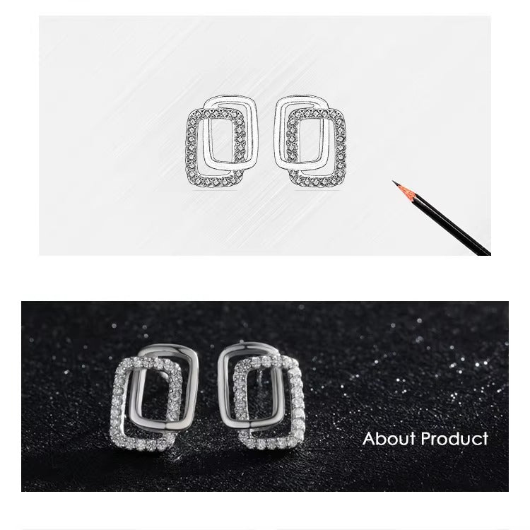 pendientes de plata de ley 925 auténtica para mujer y niña, joyería fina antialérgica