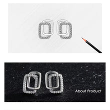 Load image into Gallery viewer, pendientes de plata de ley 925 auténtica para mujer y niña, joyería fina antialérgica