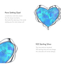 Load image into Gallery viewer, pendientes de plata de ley 925 con corazones irregulares para mujer