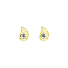 Load image into Gallery viewer, pendientes de plata de ley 925 con forma de lágrima para mujer, aretes pequeños de circonita