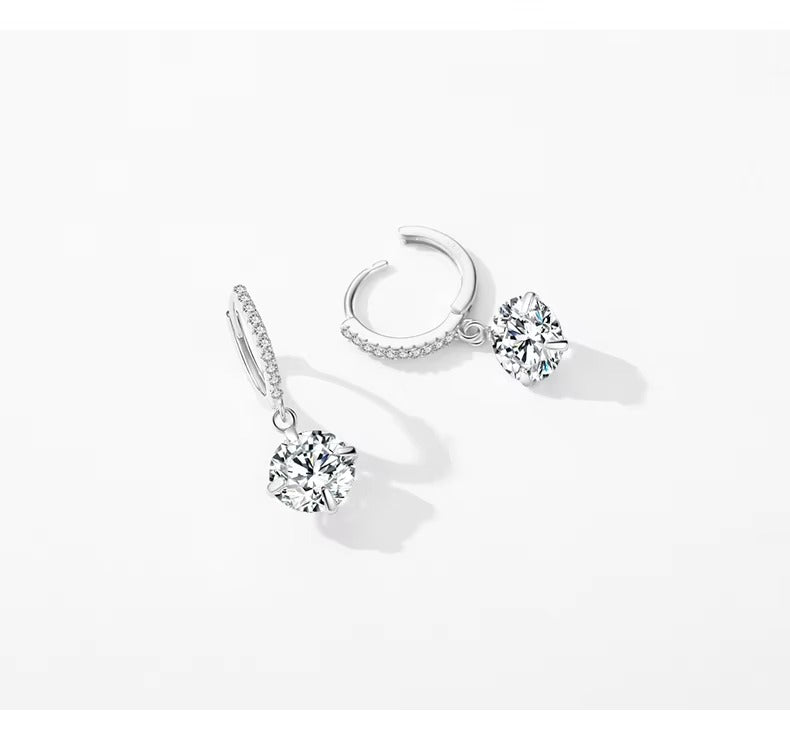 pendientes de aro de Plata de Ley 925 para mujer