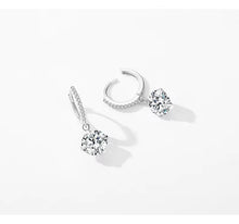 Load image into Gallery viewer, pendientes de aro de Plata de Ley 925 para mujer