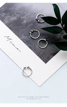 Load image into Gallery viewer, pendientes de Clip de Plata de Ley 925 para mujer, aretes de cuentas simples y lindas