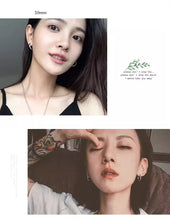 Load image into Gallery viewer, pendientes de aro de Plata de Ley 925 auténtica para mujer