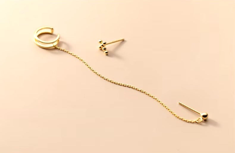 pendientes de plata de ley 925 con borlas largas para mujer y niña, aretes con pasador