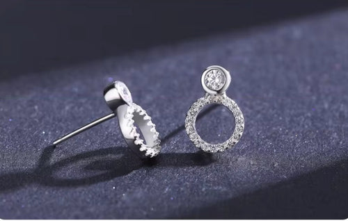 pendientes de plata de ley 100% 925 auténtica para mujer