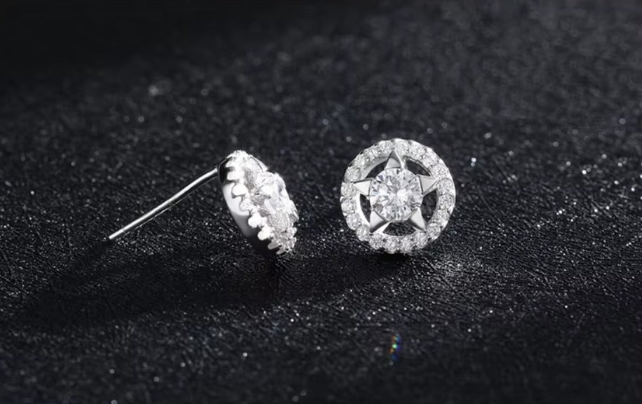 aro-pendientes de plata de primera ley y circón para mujer, aretes pequeños