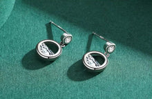 Load image into Gallery viewer, pendientes colgantes de plata de ley 925 auténtica para mujer