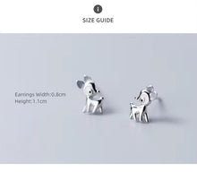 Cargar imagen en el visor de la galería, pendientes de tuerca de ciervo para mujer