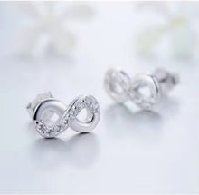 Load image into Gallery viewer, pendientes de plata de ley 2024 con Circonia cúbica para mujer