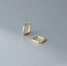 Load image into Gallery viewer, pendientes de aro de Plata de Ley 925 para mujer