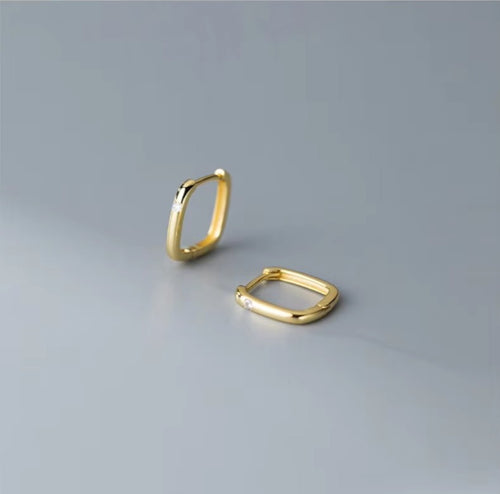 pendientes de aro de Plata de Ley 925 para mujer