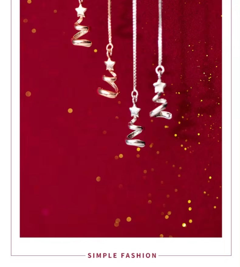 pendientes largos de plata esterlina 925 para mujer, joyería fina Original