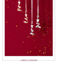 Cargar imagen en el visor de la galería, pendientes largos de plata esterlina 925 para mujer, joyería fina Original