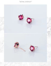 Load image into Gallery viewer, pendientes de plata de ley 100% 925 para mujer, aretes de gato de alta calidad